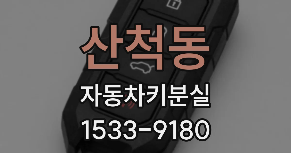 산척동 자동차키분실