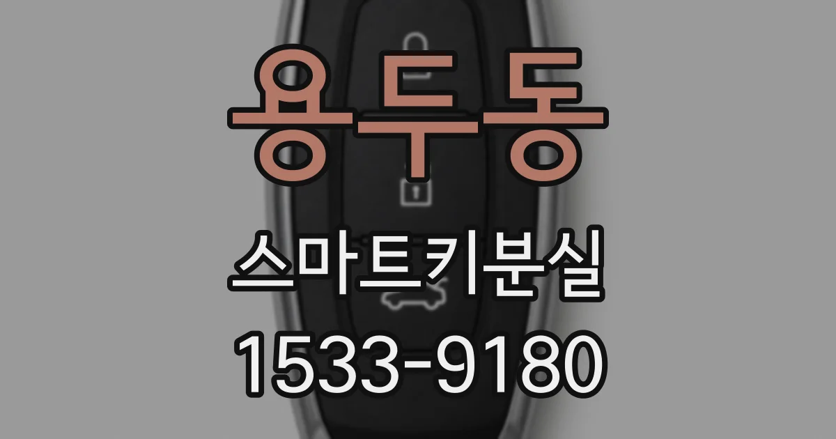 용두동 스마트키분실