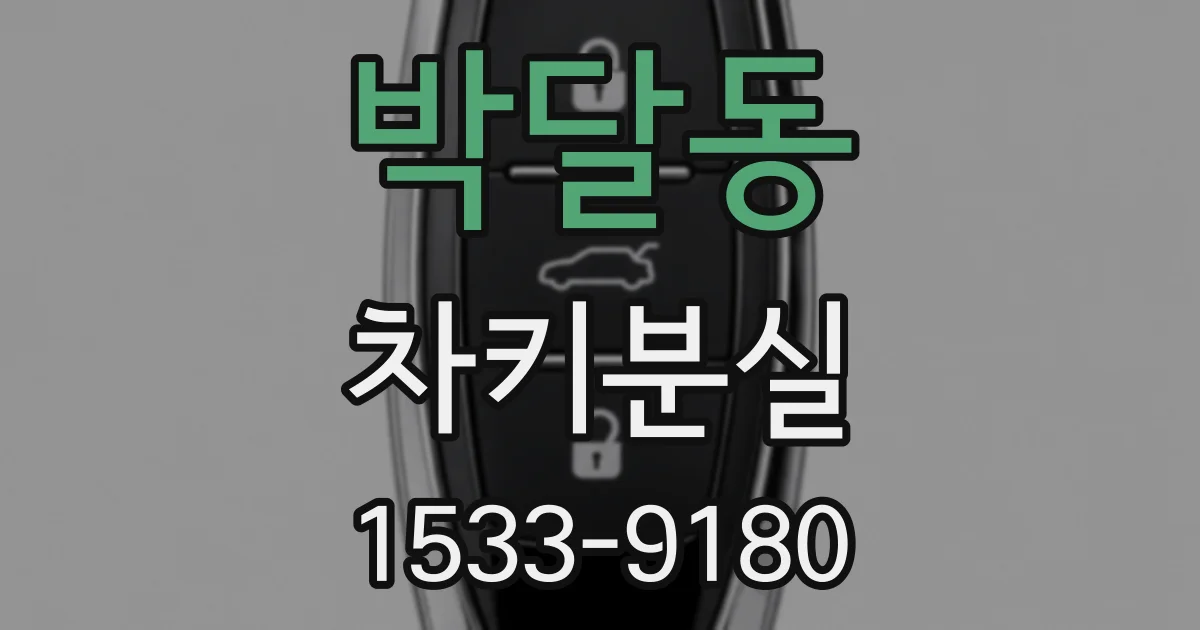 박달동 차키분실