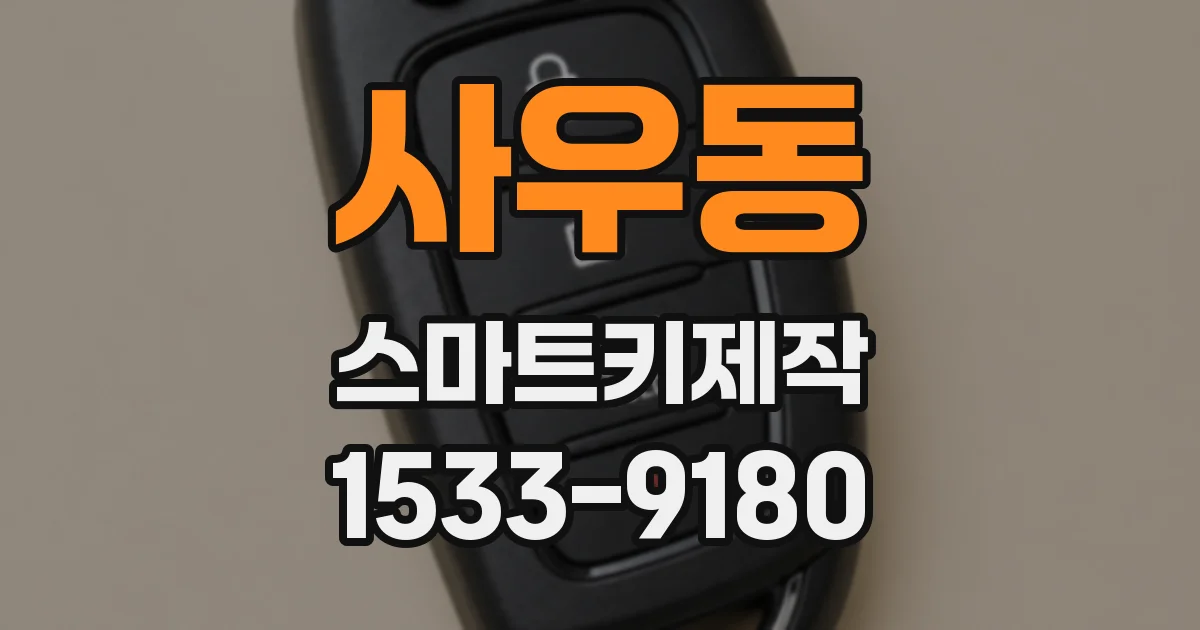 사우동 스마트키제작