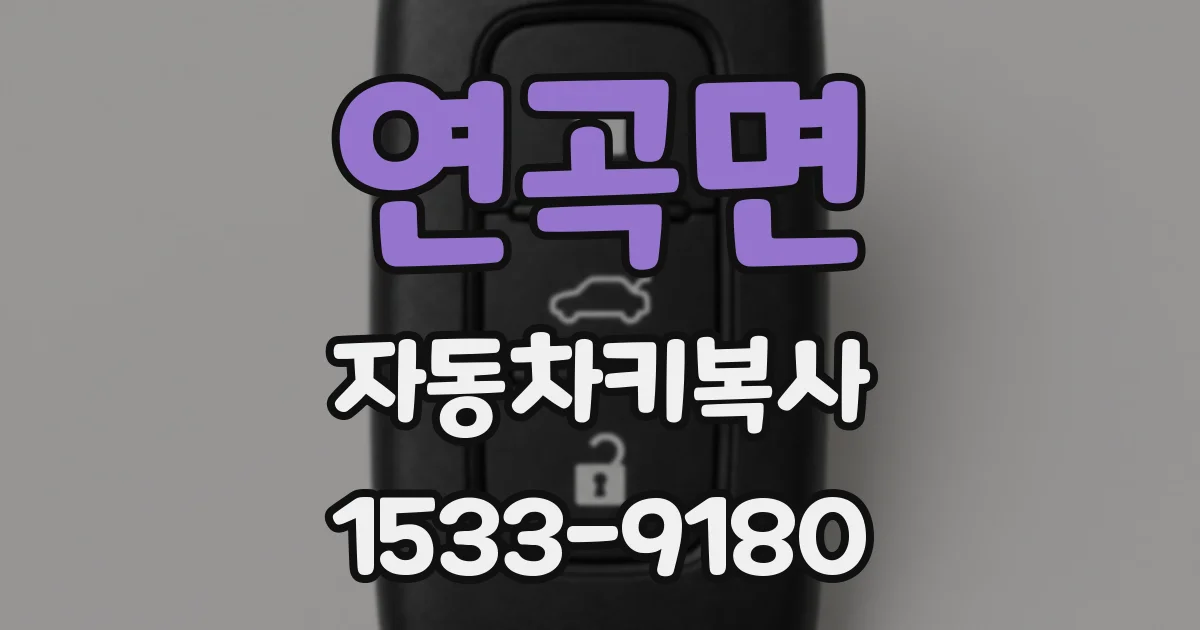 연곡면 자동차키복사