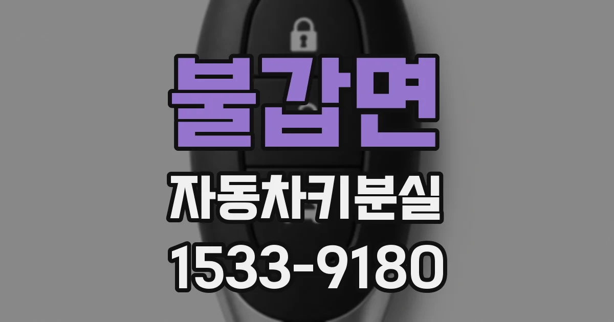 불갑면 자동차키분실