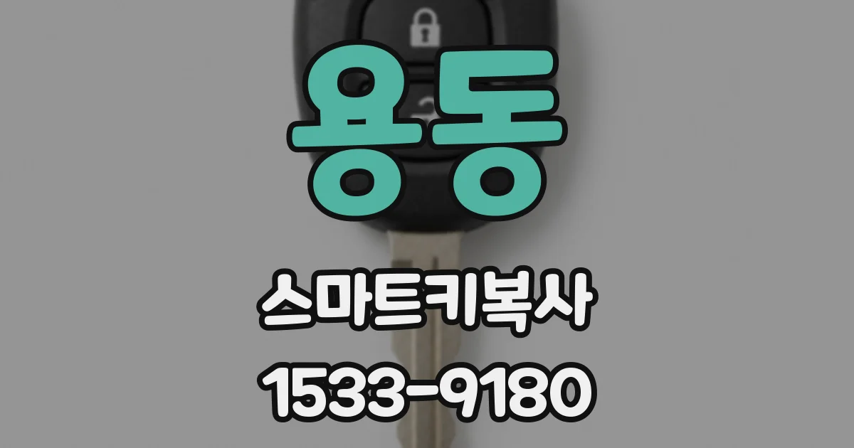용동 스마트키복사