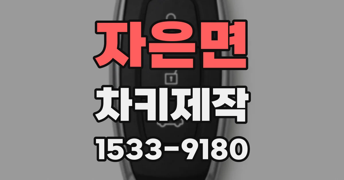 자은면 차키제작