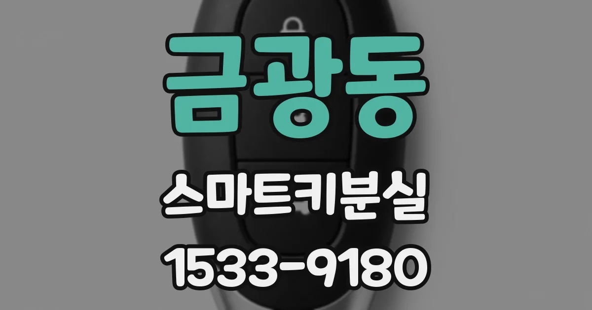 금광동 스마트키분실