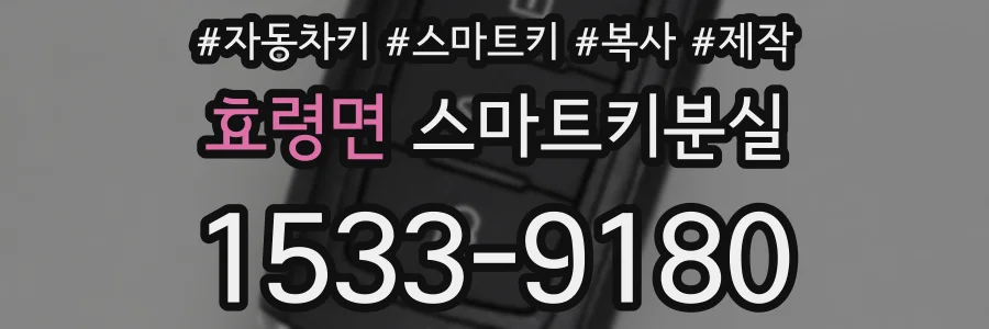 효령면 스마트키분실