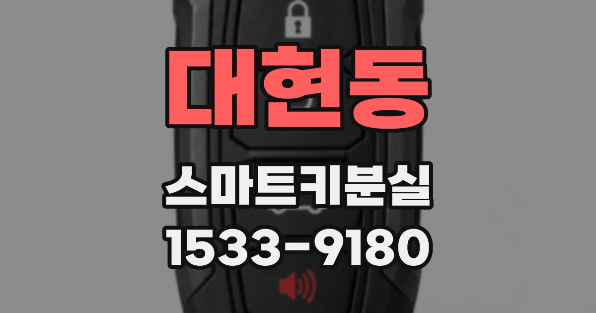 대현동 스마트키분실