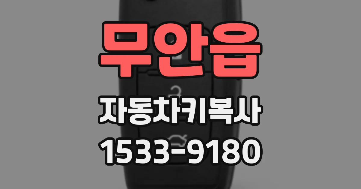 무안읍 자동차키복사