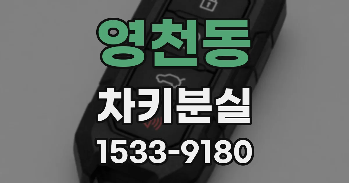 영천동 차키분실