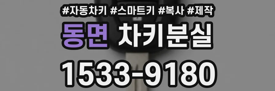 동면 차키분실