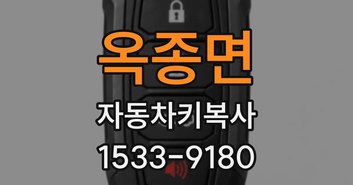 옥종면 자동차키복사