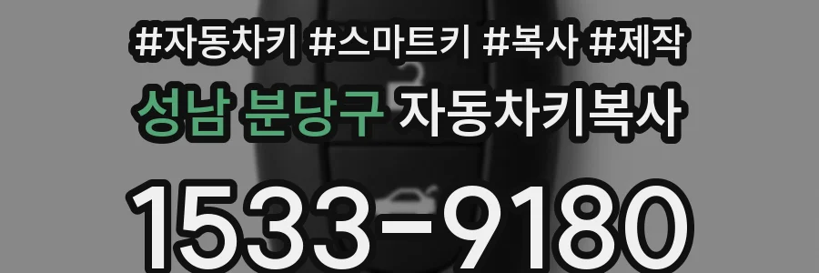 성남 분당구 자동차키복사