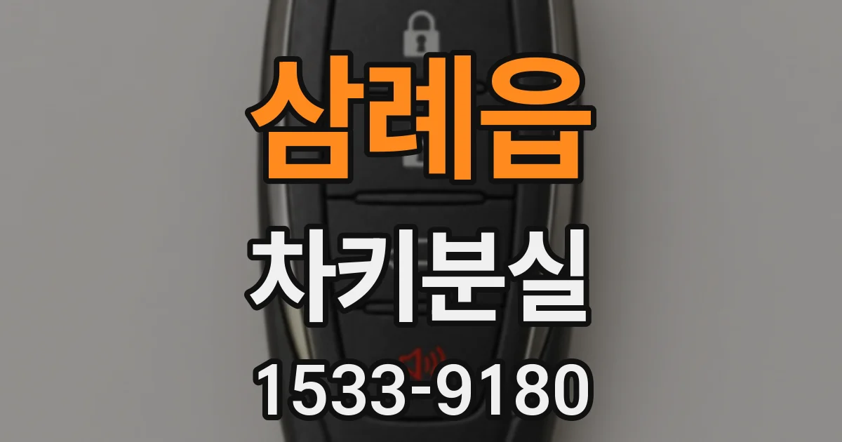 삼례읍 차키분실