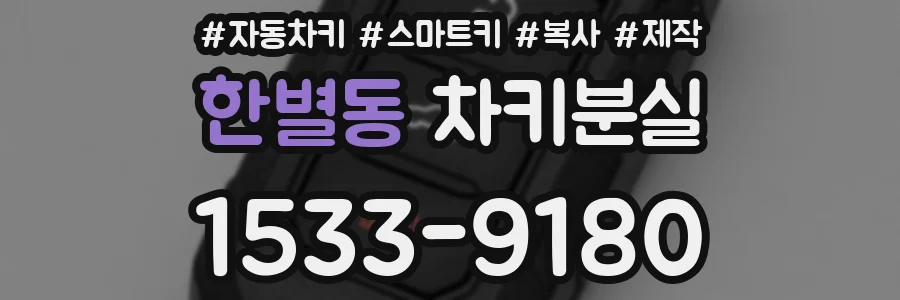 한별동 차키분실