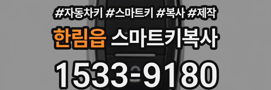 한림읍 스마트키복사