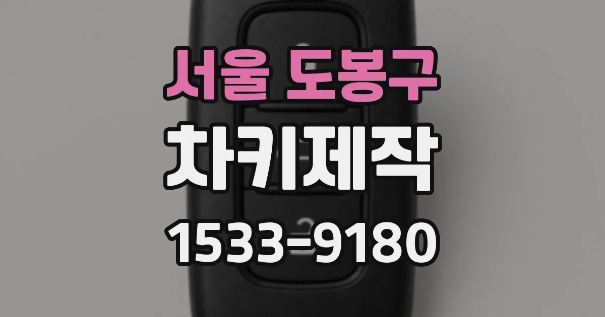 서울 도봉구 차키제작