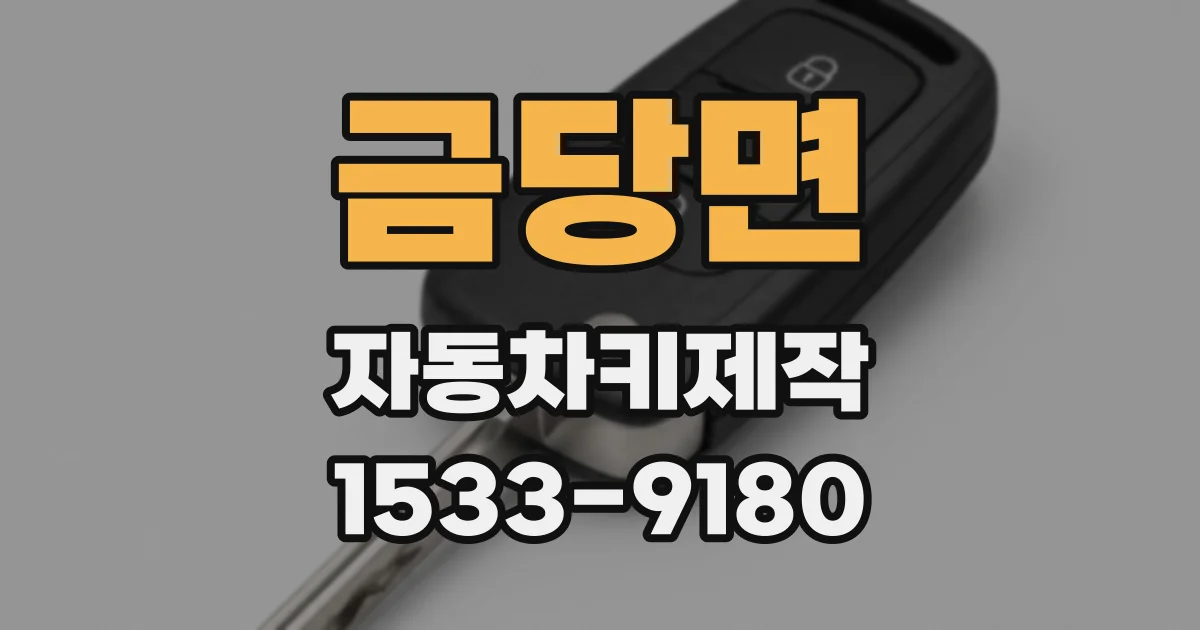 금당면 자동차키제작