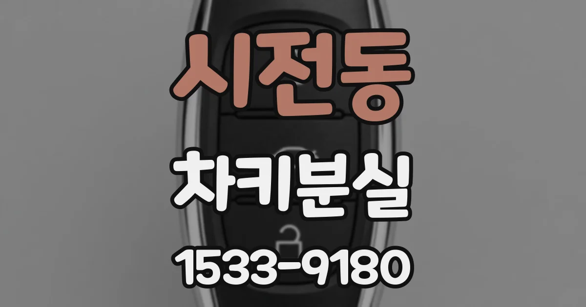 시전동 차키분실
