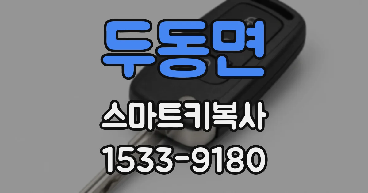 두동면 스마트키복사