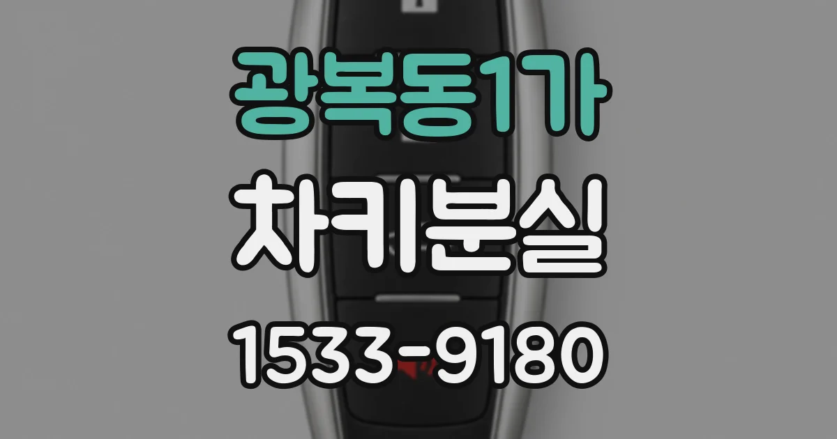 광복동1가 차키분실