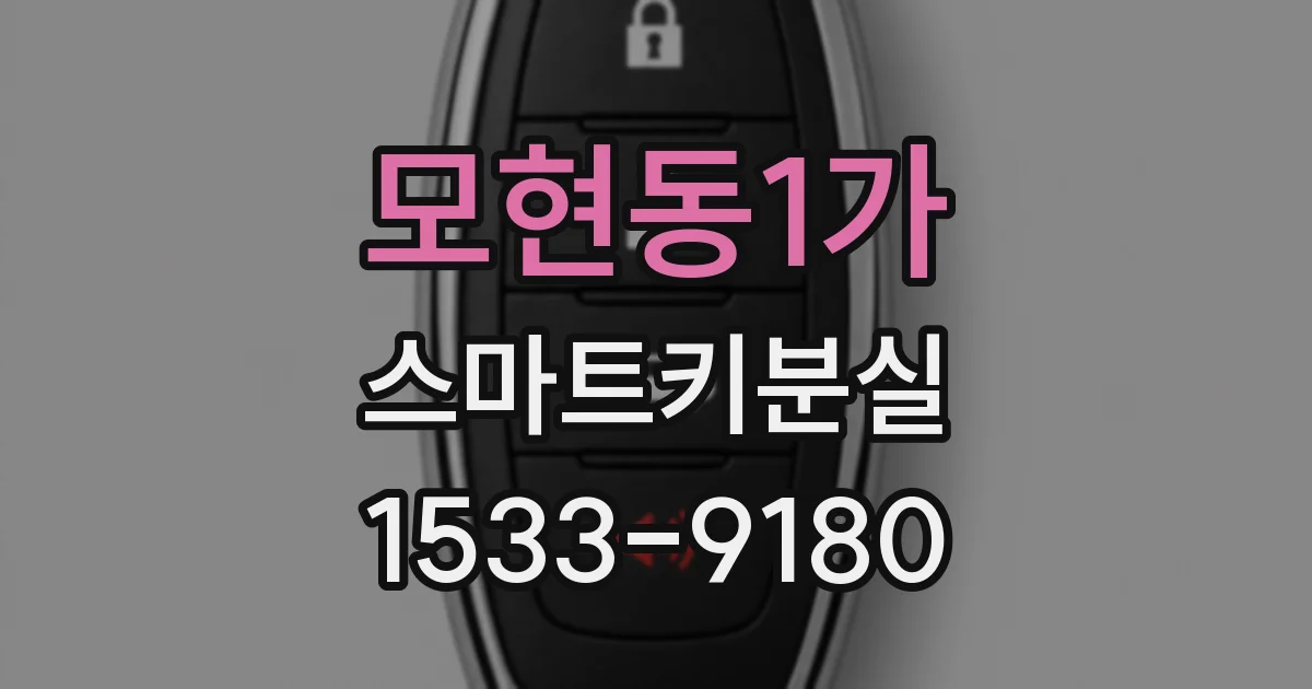 모현동1가 스마트키분실