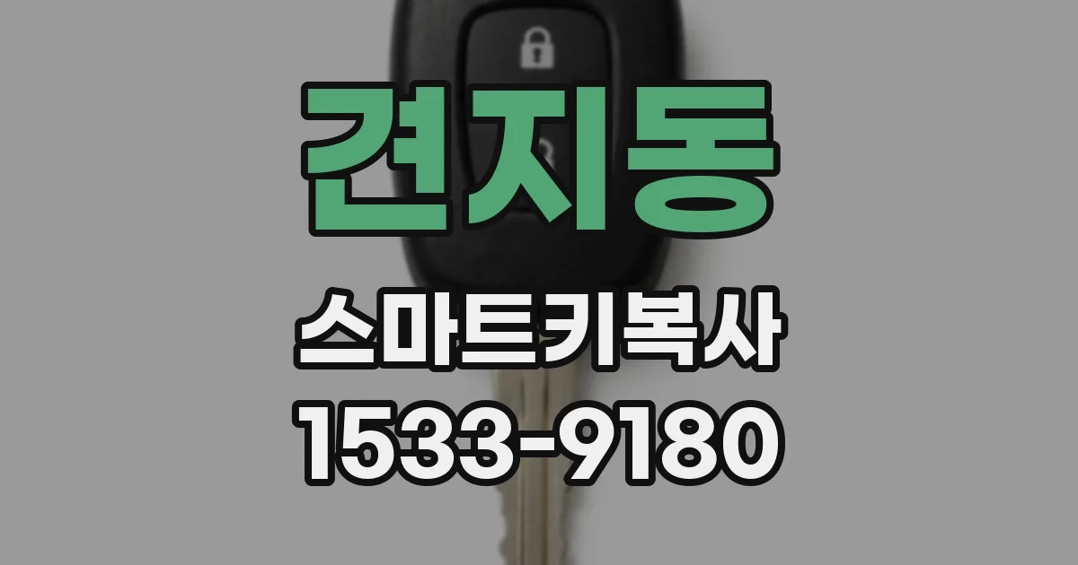 견지동 스마트키복사