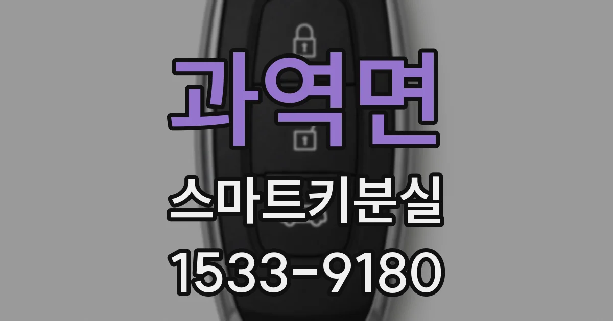 과역면 스마트키분실