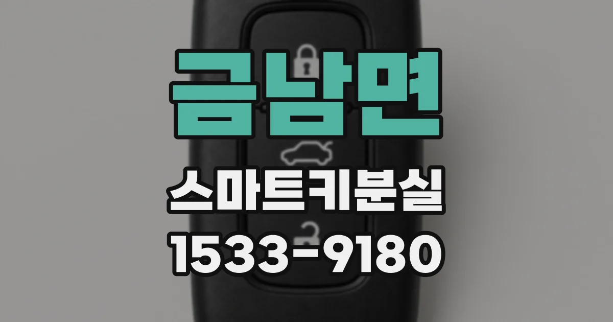 금남면 스마트키분실
