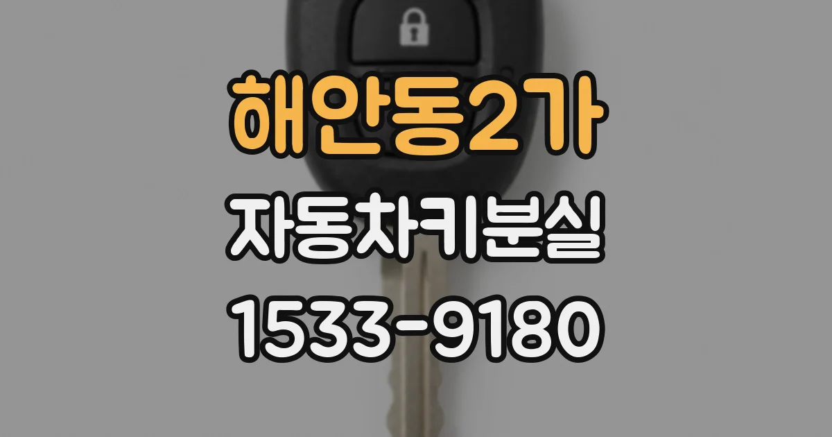 해안동2가 자동차키분실