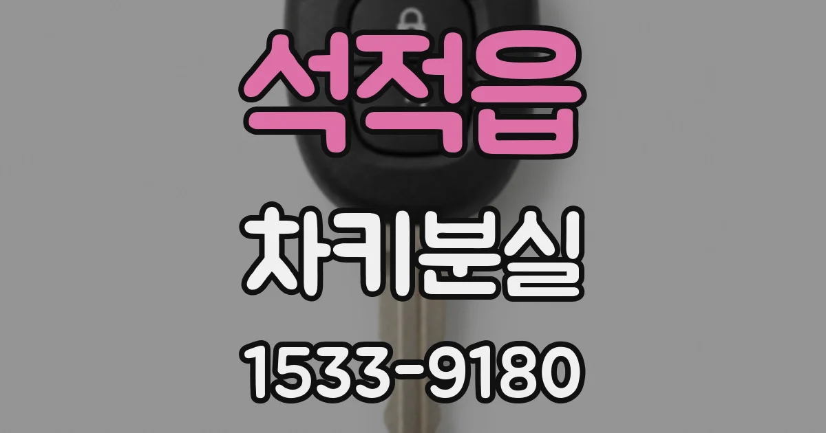 석적읍 차키분실