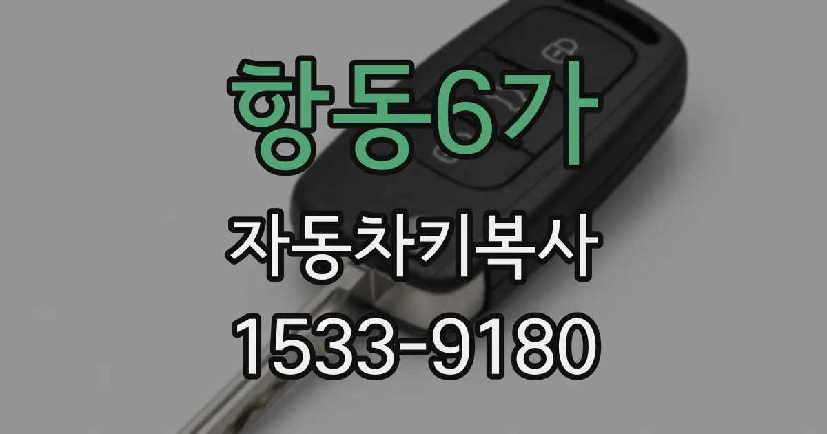 항동6가 자동차키복사