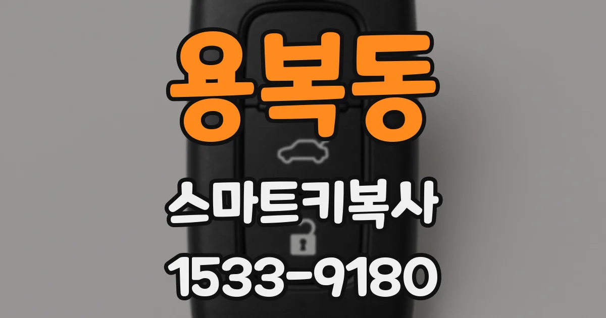 용복동 스마트키복사