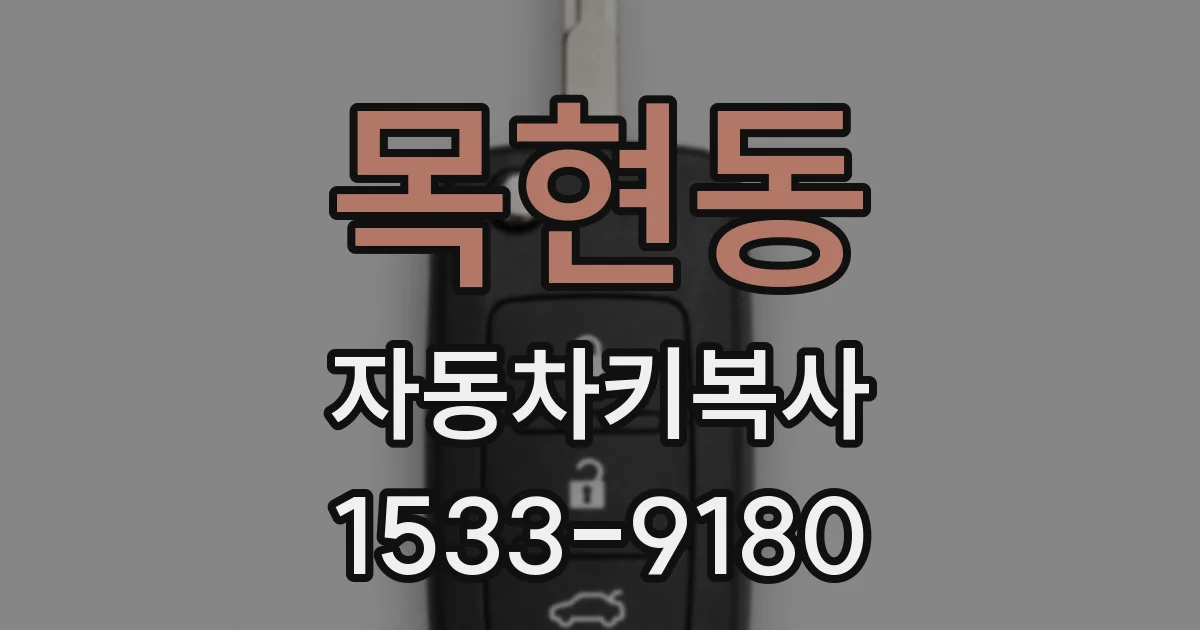 목현동 자동차키복사