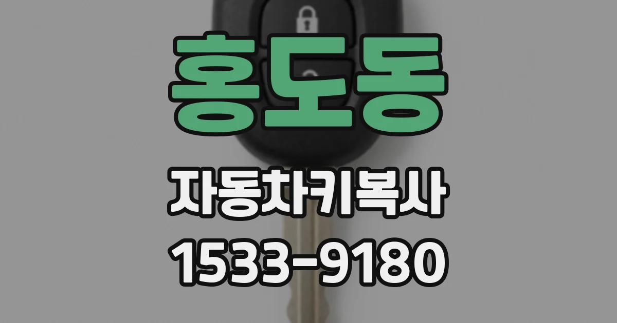 홍도동 자동차키복사