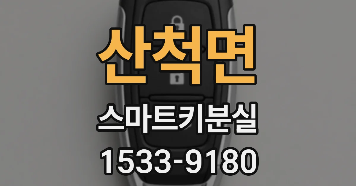 산척면 스마트키분실