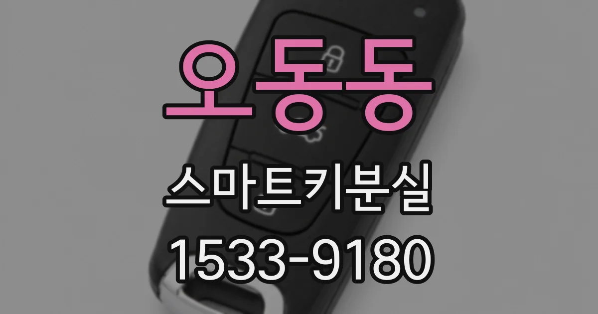 오동동 스마트키분실