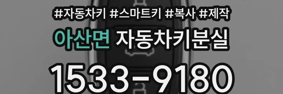 아산면 자동차키분실