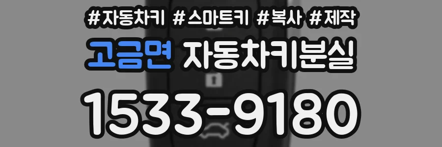 고금면 자동차키분실