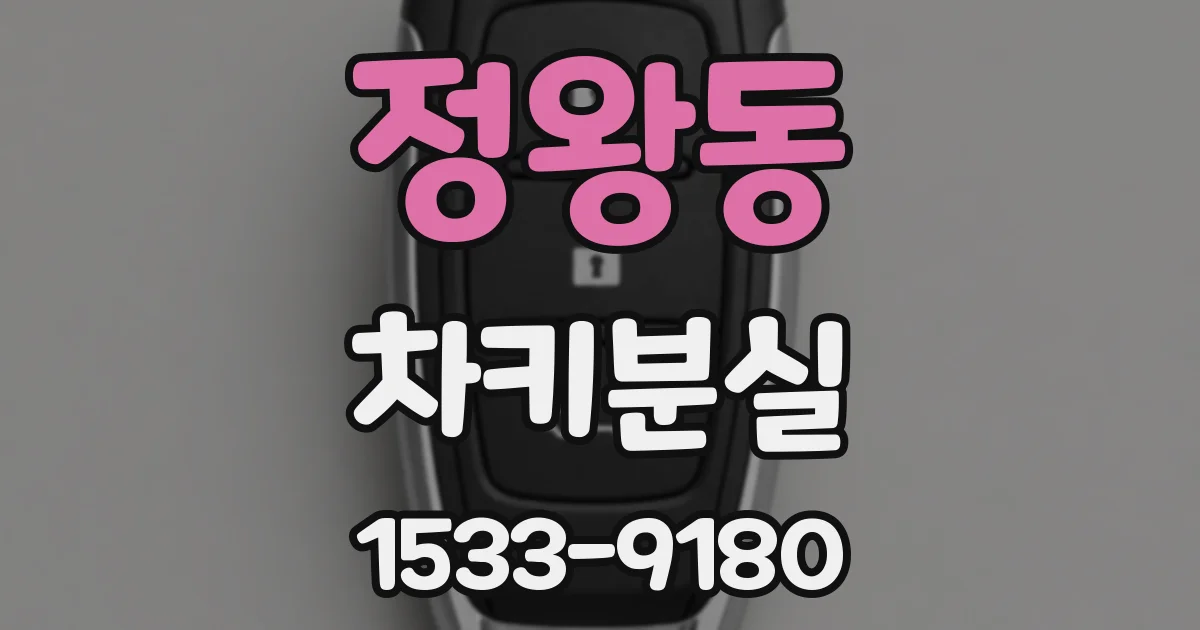 정왕동 차키분실
