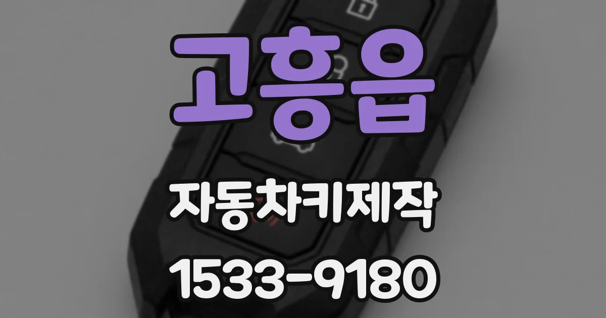 고흥읍 자동차키제작