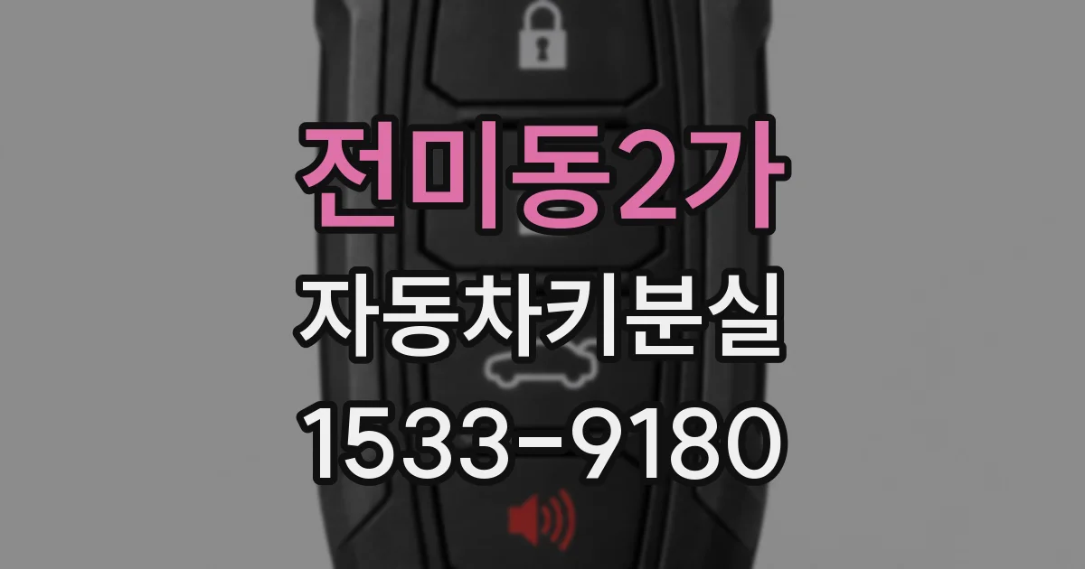 전미동2가 자동차키분실
