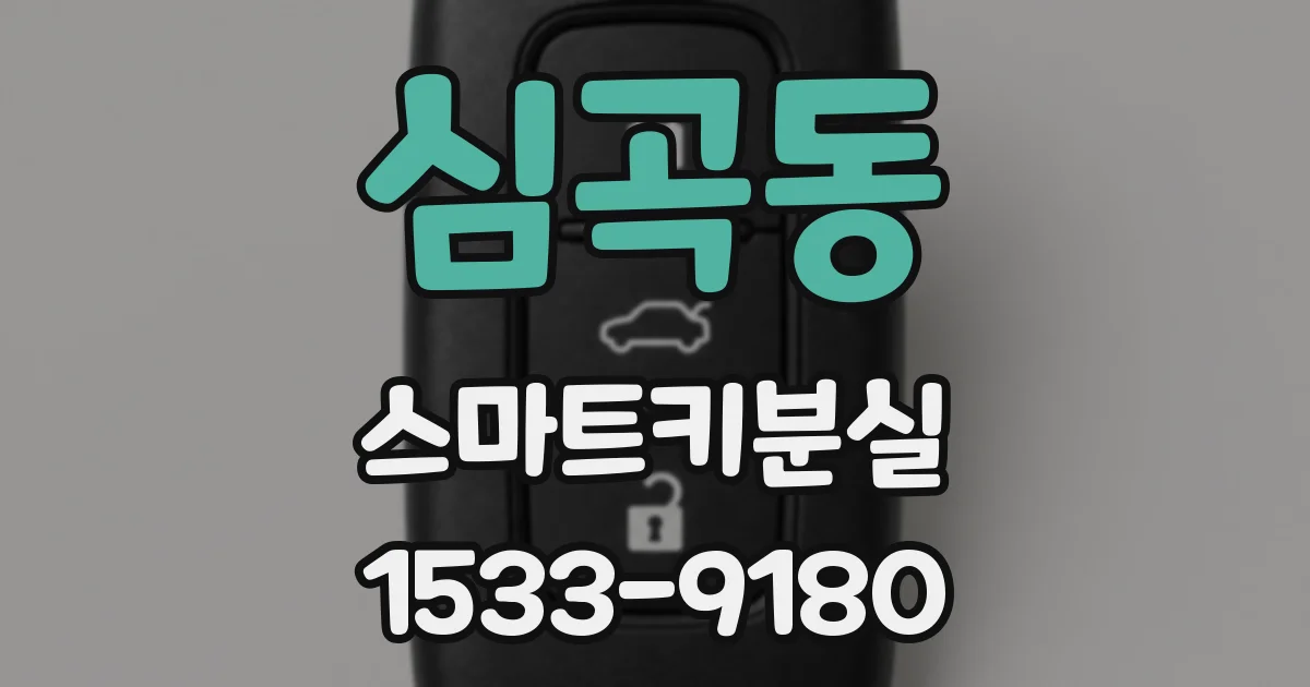 심곡동 스마트키분실