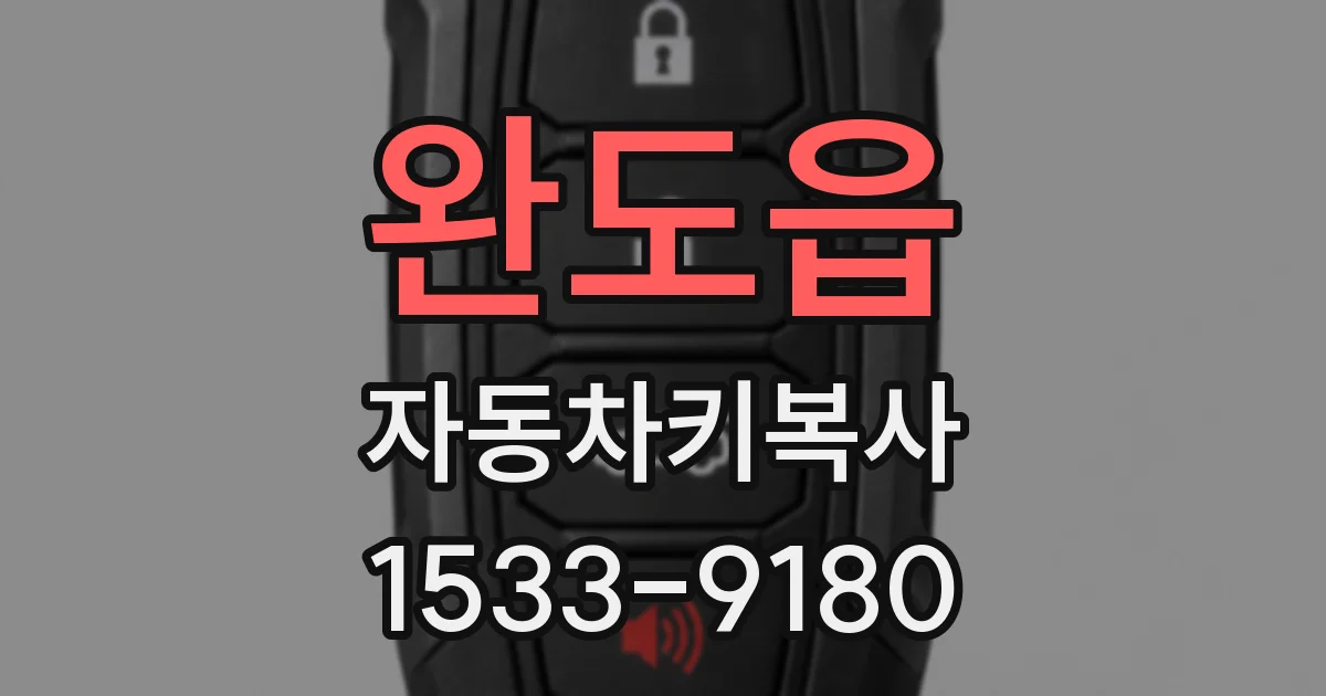 완도읍 자동차키복사