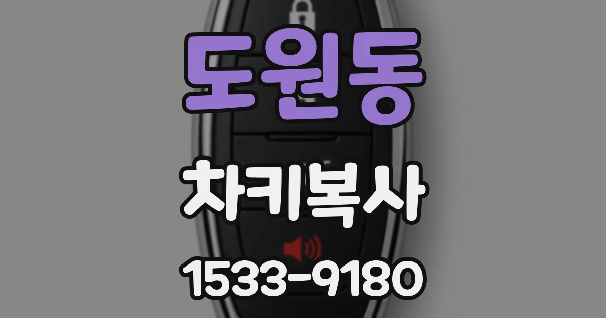 도원동 차키복사