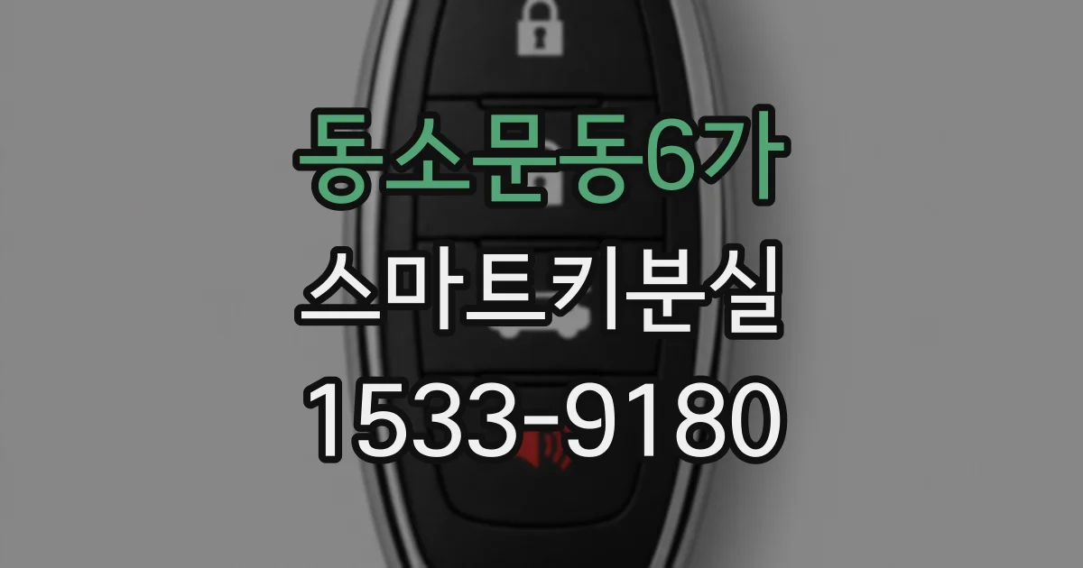 동소문동6가 스마트키분실