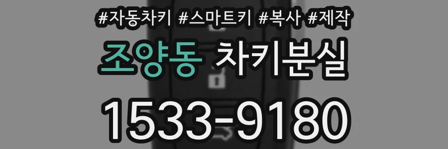 조양동 차키분실