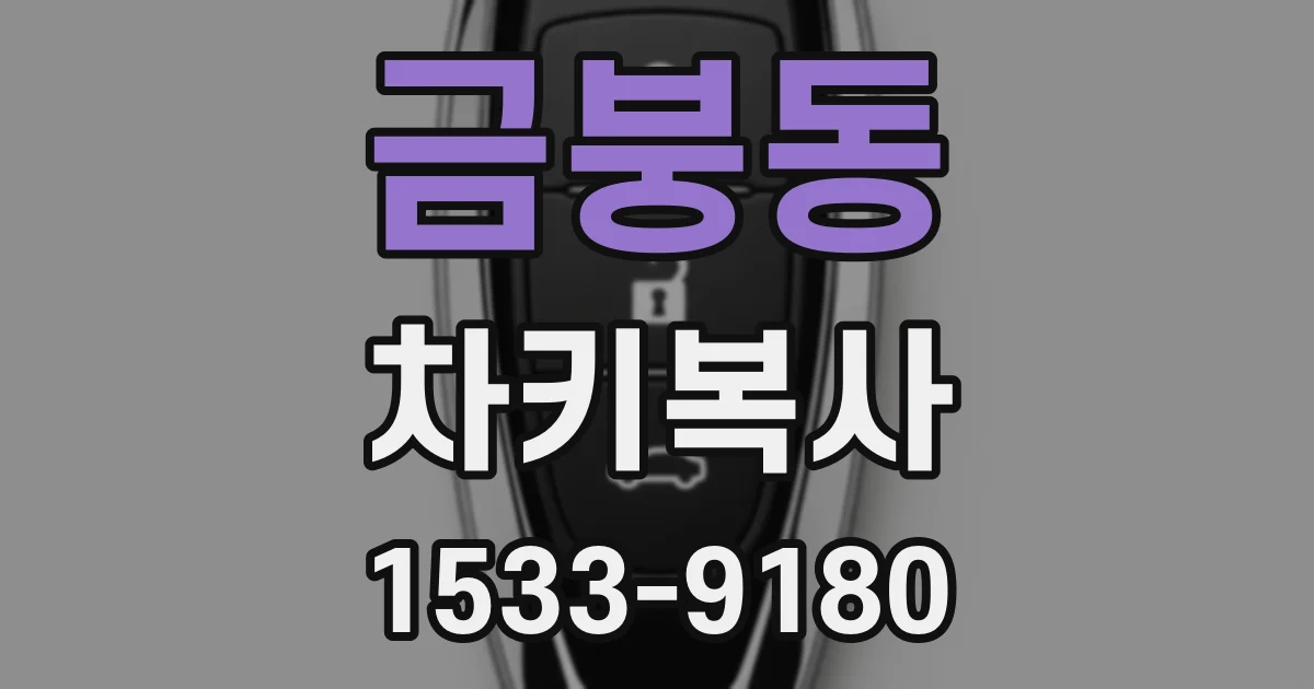 금붕동 차키복사