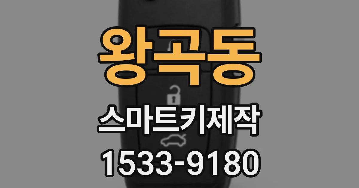 왕곡동 스마트키제작