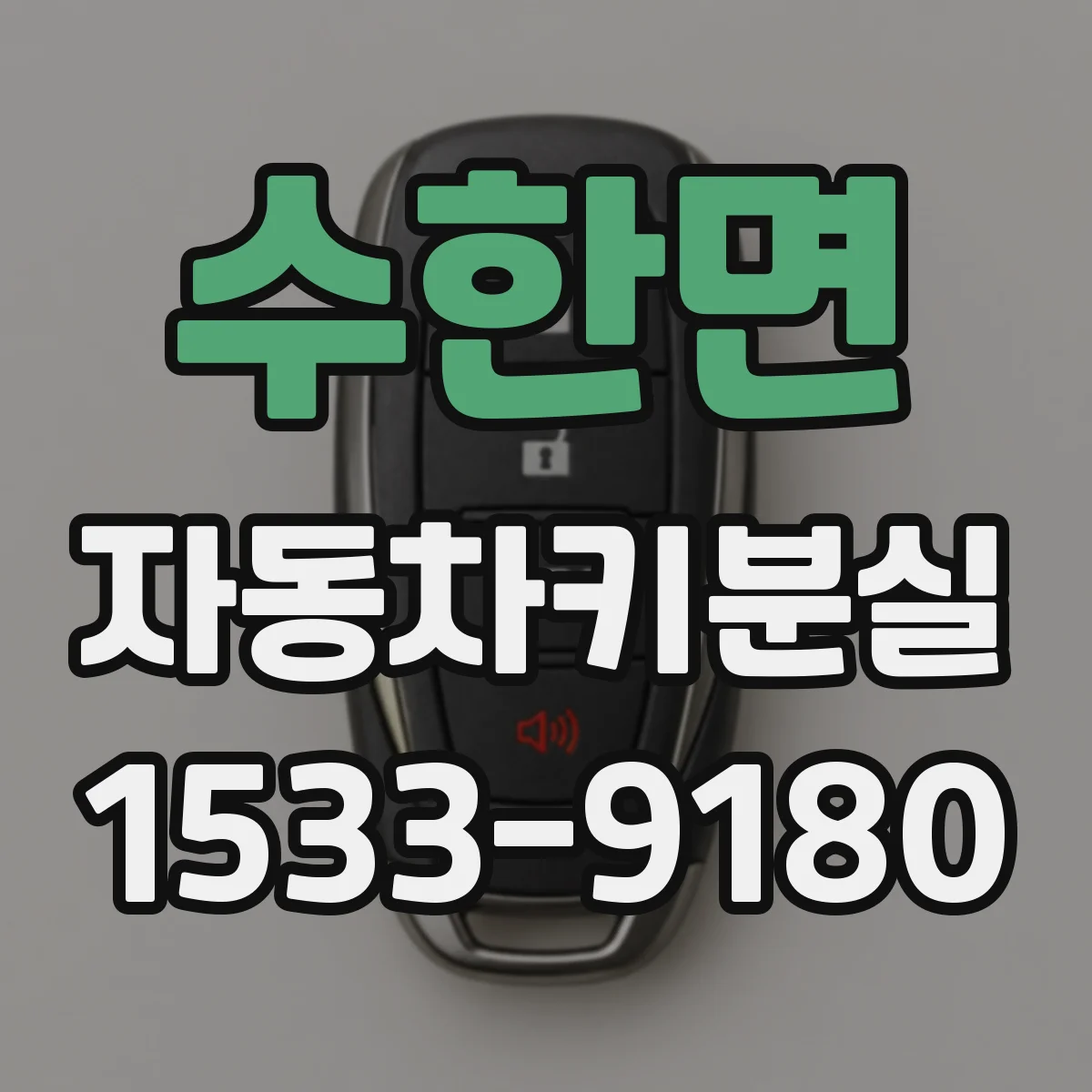 수한면 자동차키분실