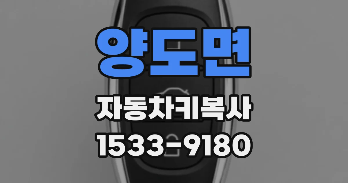 양도면 자동차키복사